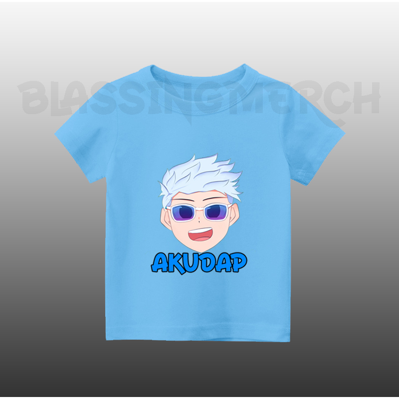 AJU KAOS ATASAN ANAK MOTIF YOUTUBER AKUDAP UNISEX