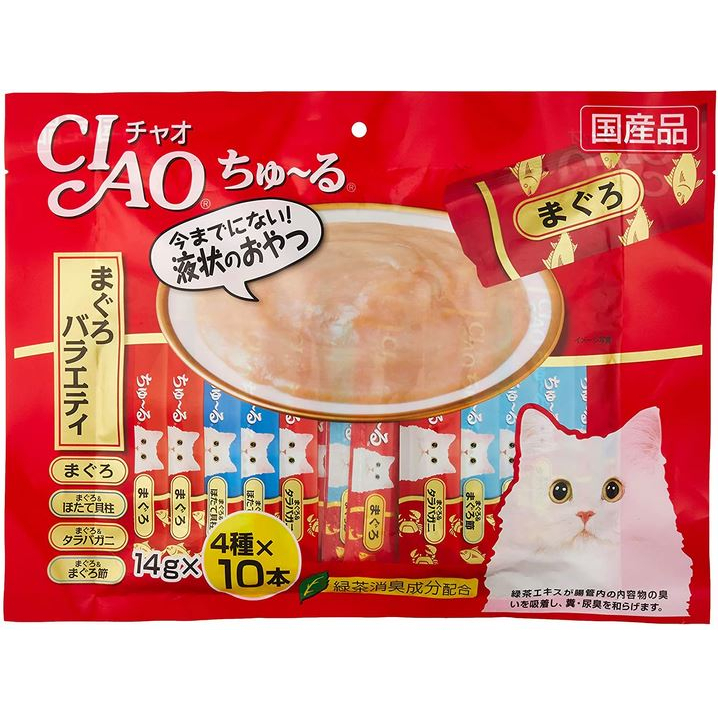 Ciao Churu isi 40 x 14GR Snack Kucing Tuna Chicken Liquid Creamy Stick