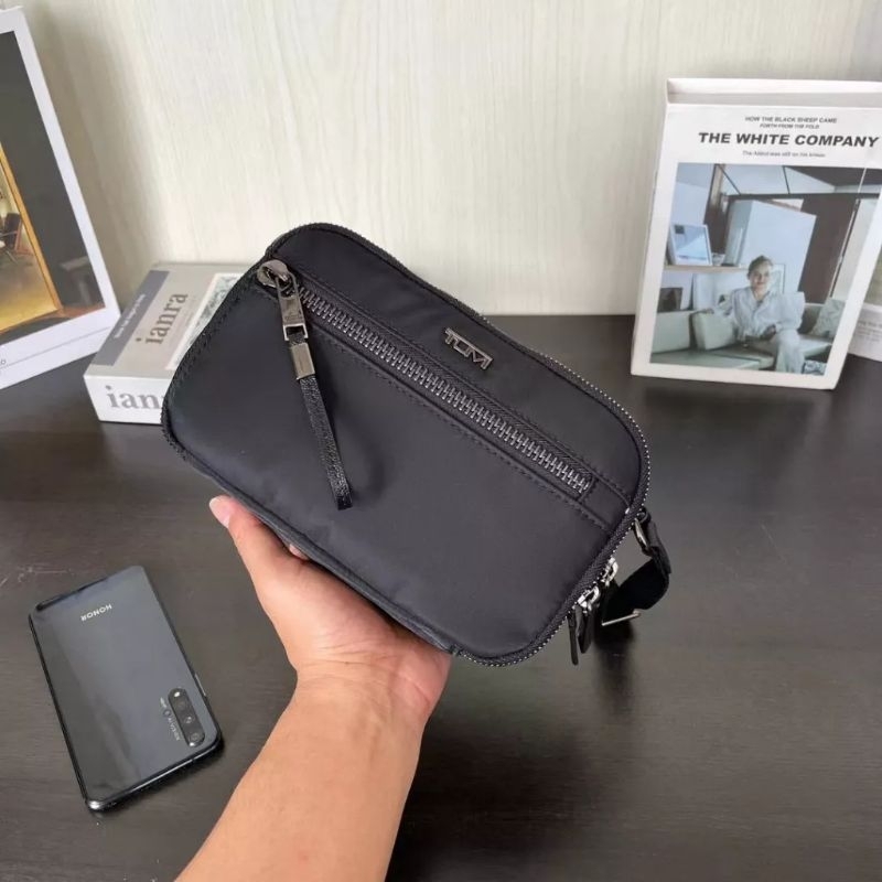 Tas Selempang Tumi Langley Voyageur Black Crossbody Bag Import