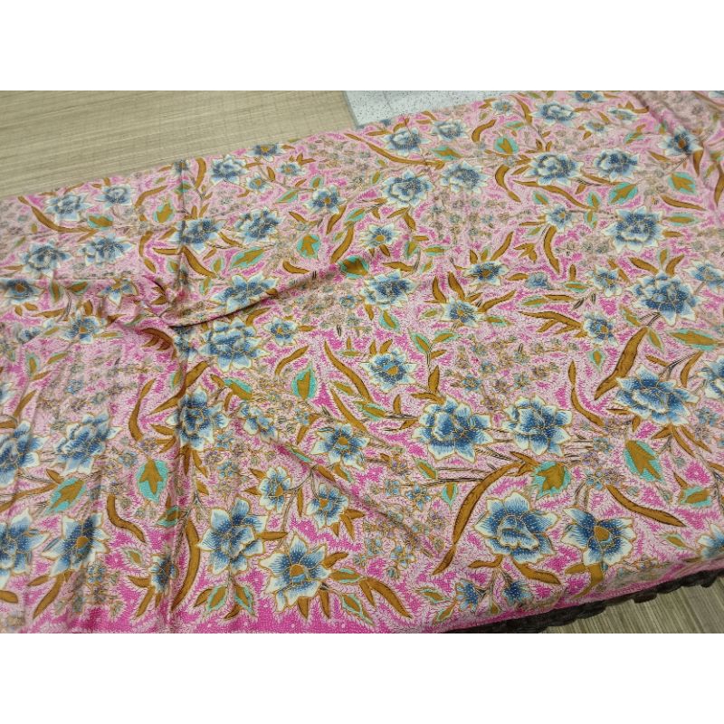 PREMIUM, ELEGAN KAIN BATIK HALUSAN FULL TULIS TANAHAN BAHAN SUTRA SUPER PANJANG 4 METER/ ASLII BATIK