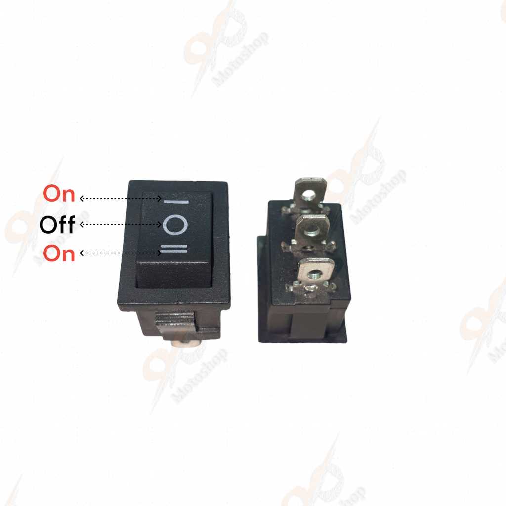 Rocker Switch Saklar Karaoke Karoke Lampu Tembak Motor On Off On 3 Pin Kaki Besar