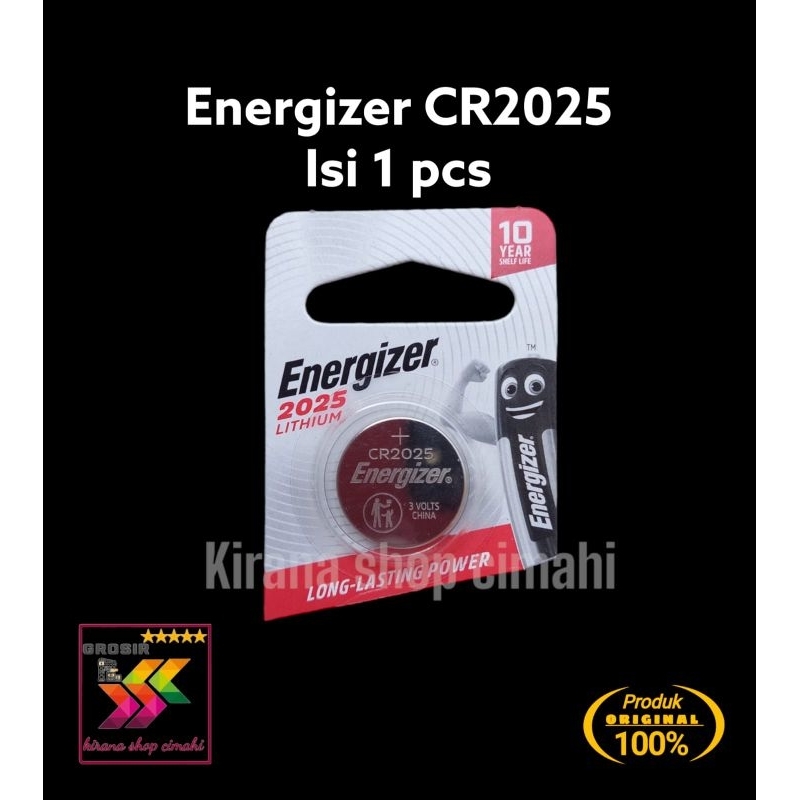 baterai CR2025 Energizer batre Lithium original