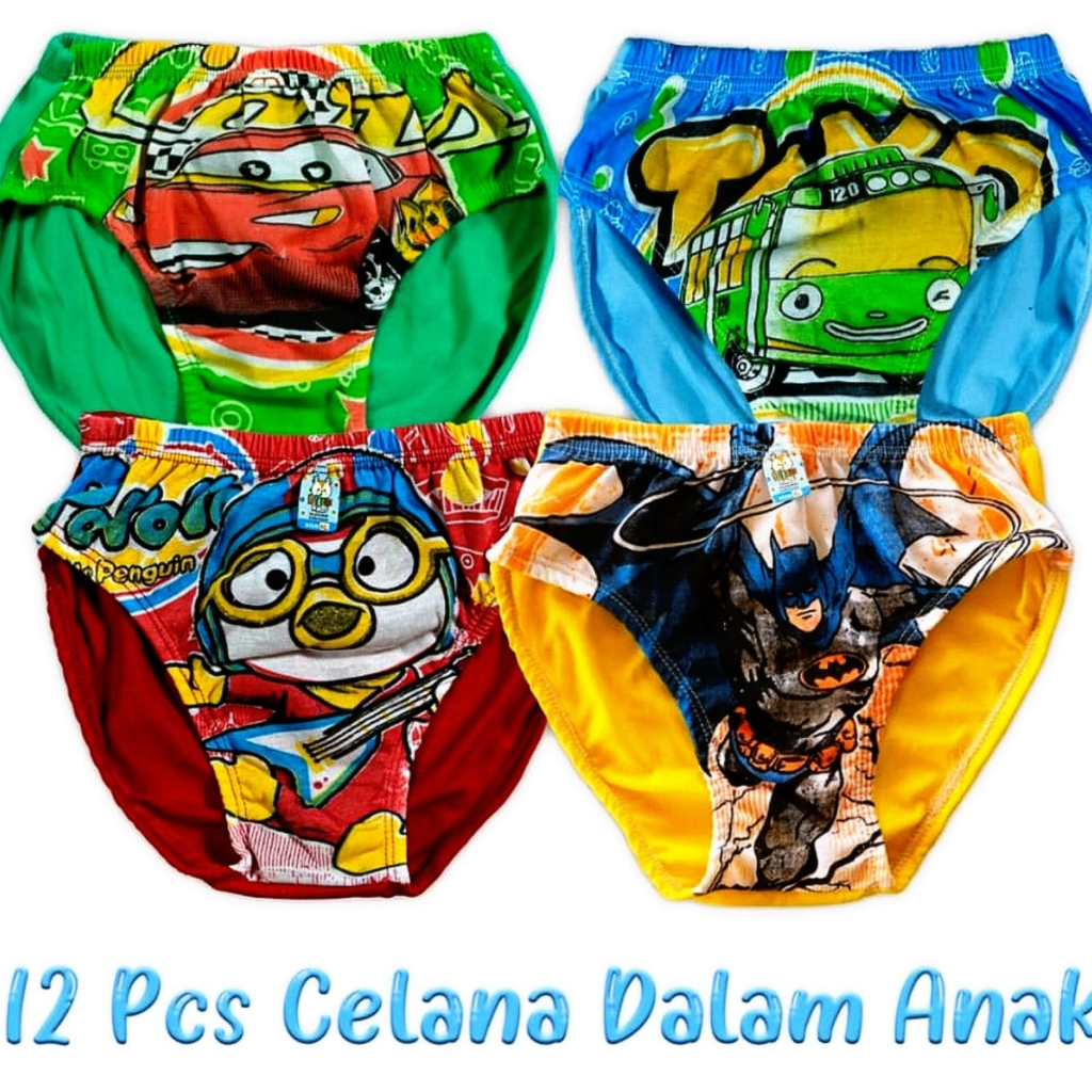 6pcs Kaos Dalam Anak Halus Lembut Murah Nyaman