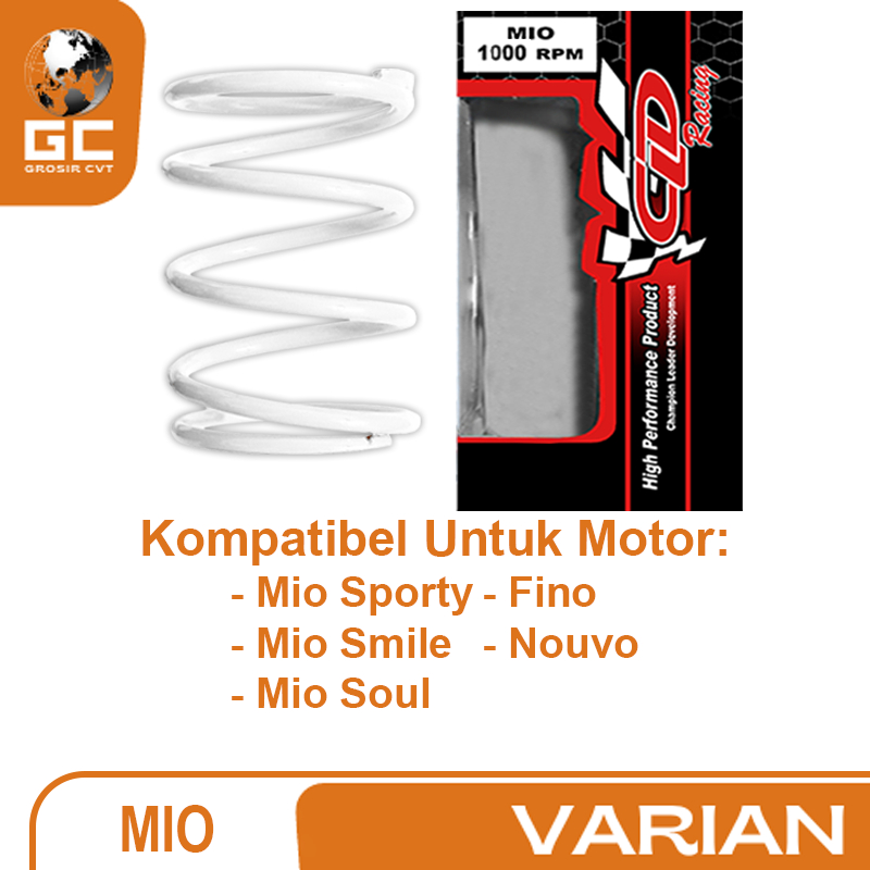 Per CVT Puli Pully Racing Yamaha Mio Sporty Smile Soul 110 Karbu 1000 RPM CLD