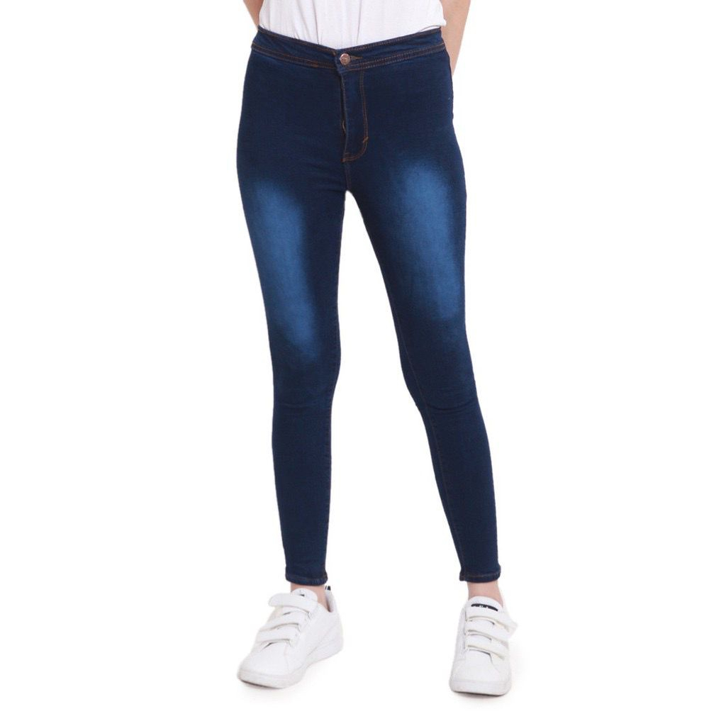 Ergros - Highwaist Jeans Wanita Slimfit