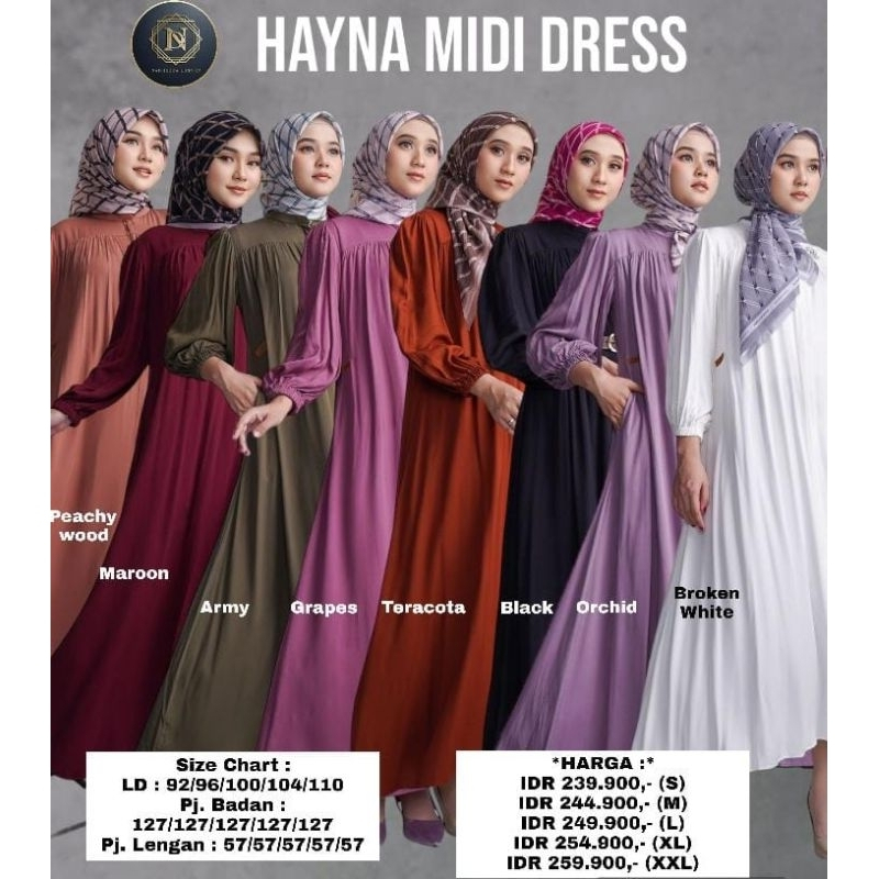 Gamis Nadheera Hayna Midi Dress