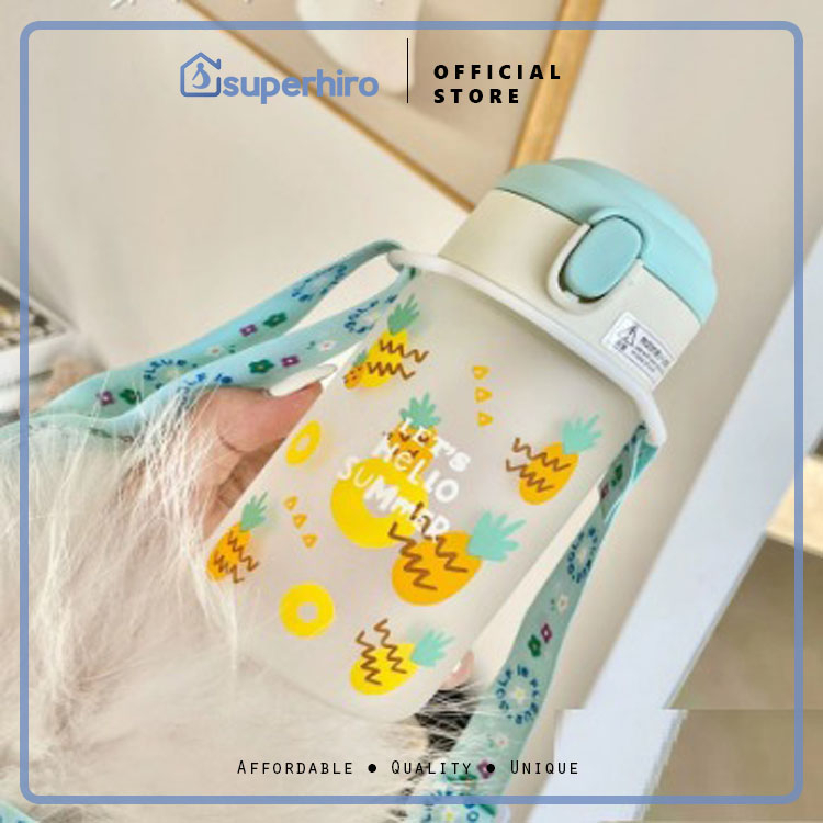 Botol Minum Tali 350ML / Gelas Anak Balita 100% BPA FREE Tebal