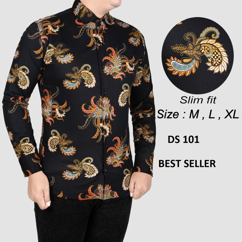 BAJU BATIK PRIA // BATIK COWOK // BATIK SLIMFIT / BATIK MODERN // BATIK PREMIUM CBS 628