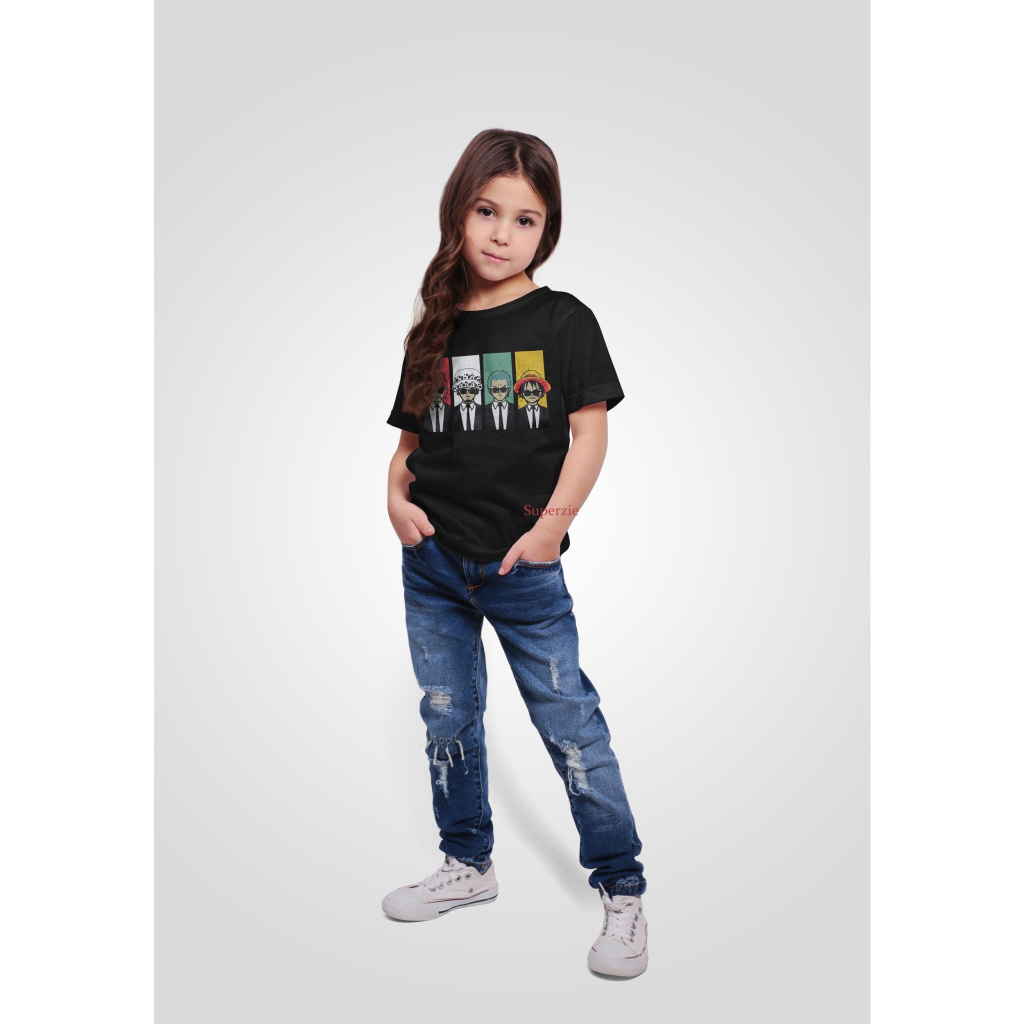 Kaos Karakter Anak Laki-Laki Bandung SUPERHER0 ONEPIECE KACAMATA HITAM threepoint tsaiby airlane Abadigrosir