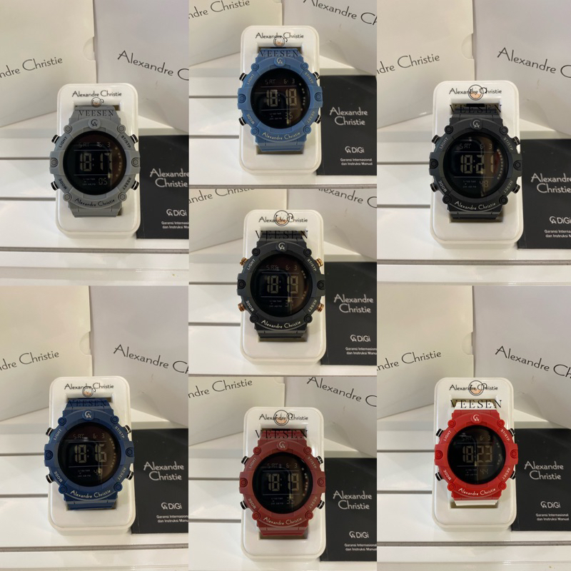 Jam Tangan Alexandre Christie Ac Digi 9386 Original Pria