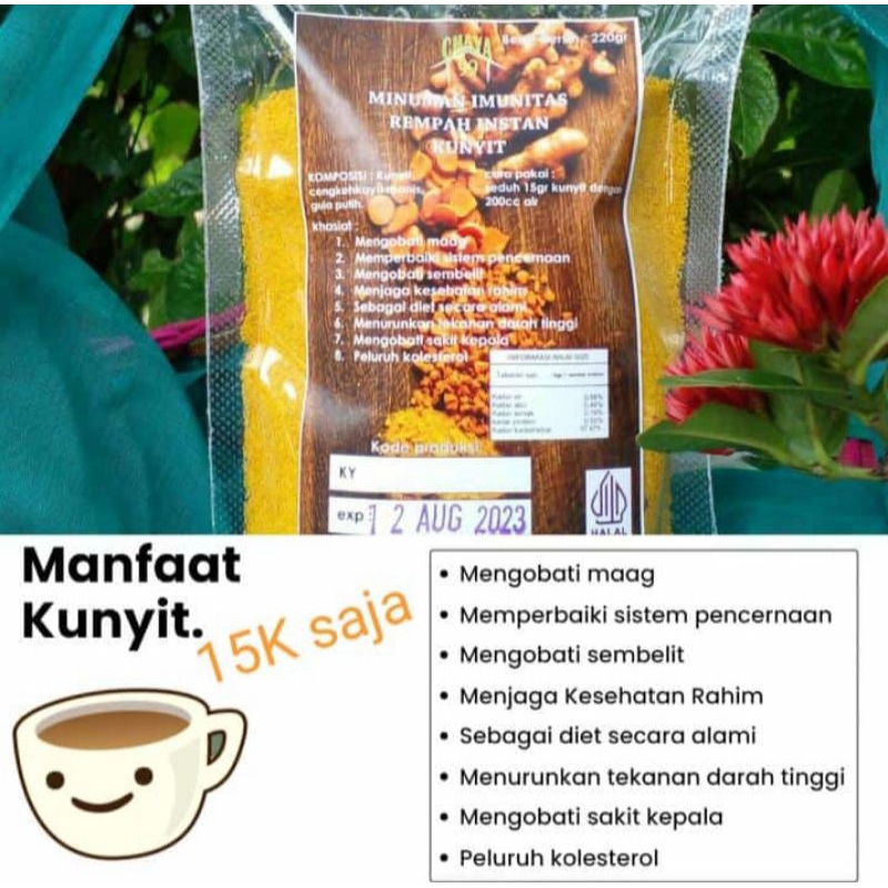 

Minuman Tradisional Instan Herbal Rempah kunyit