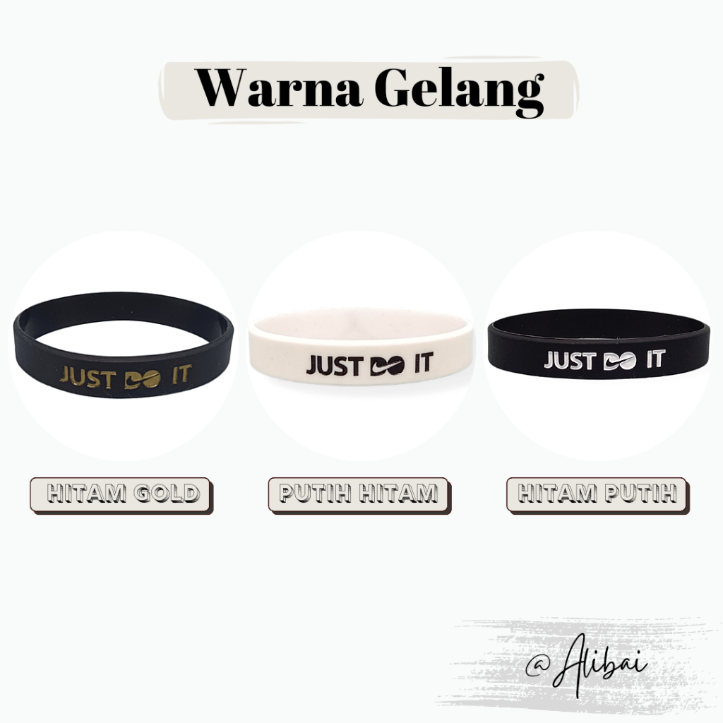 Gelang Karet Pria NIKE JORDAN Original Rubber Bracelet - Aksesoris Fashion Gelang Tangan Pria Sport
