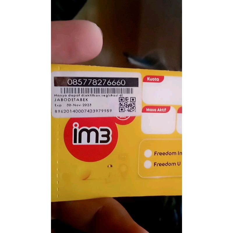 

No Cantik Im3 Triple Tengah 6660