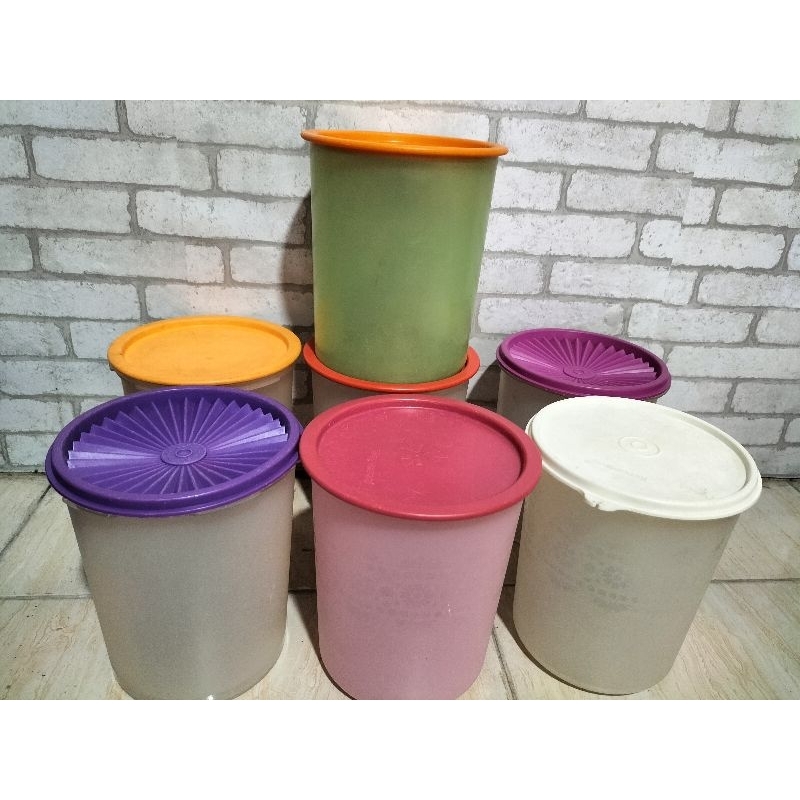 Toples/Canister Snack 1.9lt Tupperware Second preloved
