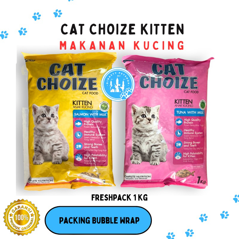 Cat Choize Kitten / Cat Choize / Cat Choize Kitten Tuna / Cat Choize Kitten Salmon / Makanan Kucing