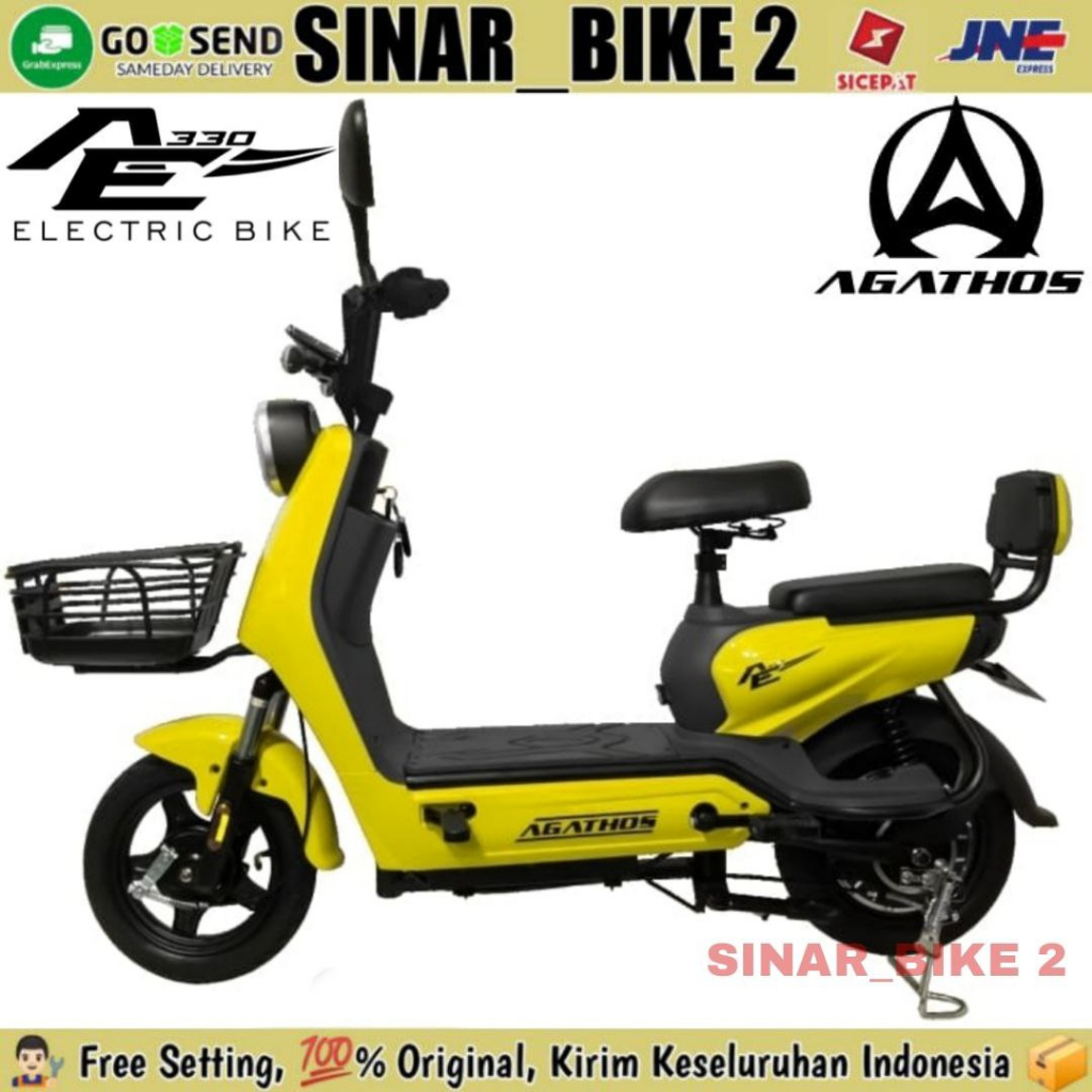 Sepeda Listrik AGATHOS AE 330 500 Watt Electric E Bike 48V/12 Ah