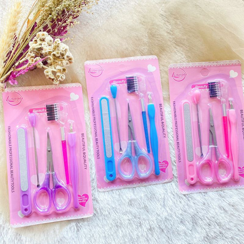 PAKET MANICURE PEDICURE SET 5IN1 PERAWATAN KUKU