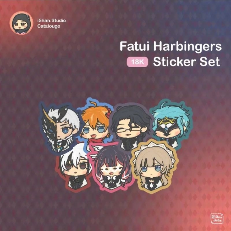 

Fatui Harbingers | Genshin Impact | Sticker Set