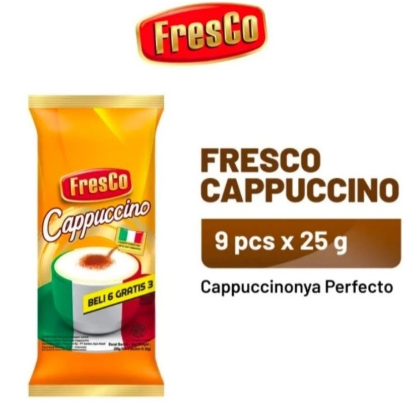 

FRESCO kopi cappucino isi 9 × 25gram