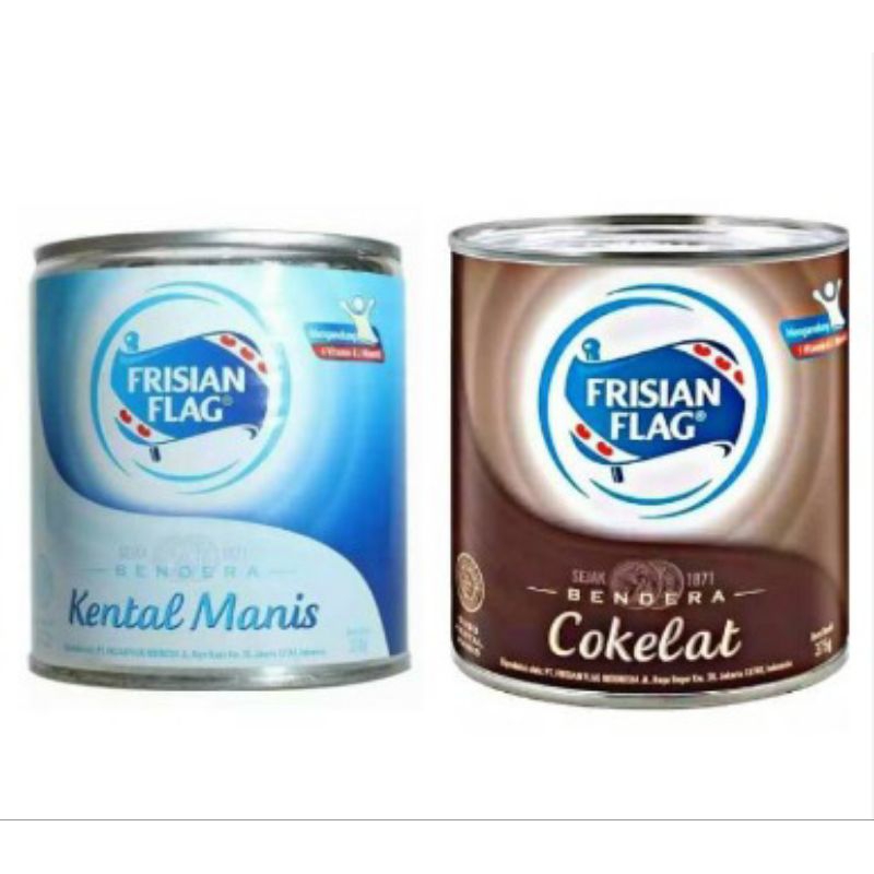 

Susu Kental Manis/Susu Bendera Kaleng/Frisian Flag 370gr + Free Gift Random