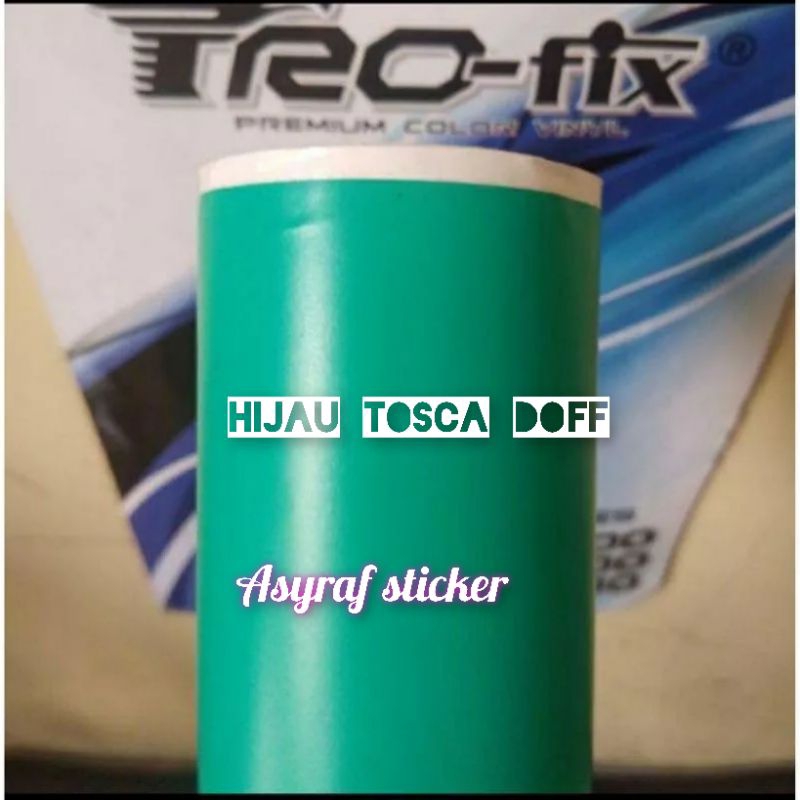 SKOTLET STIKER MOTOR WARNA HIJAU TOSCA DOP STICKER WARNA HIJAU TOSCA DOFF