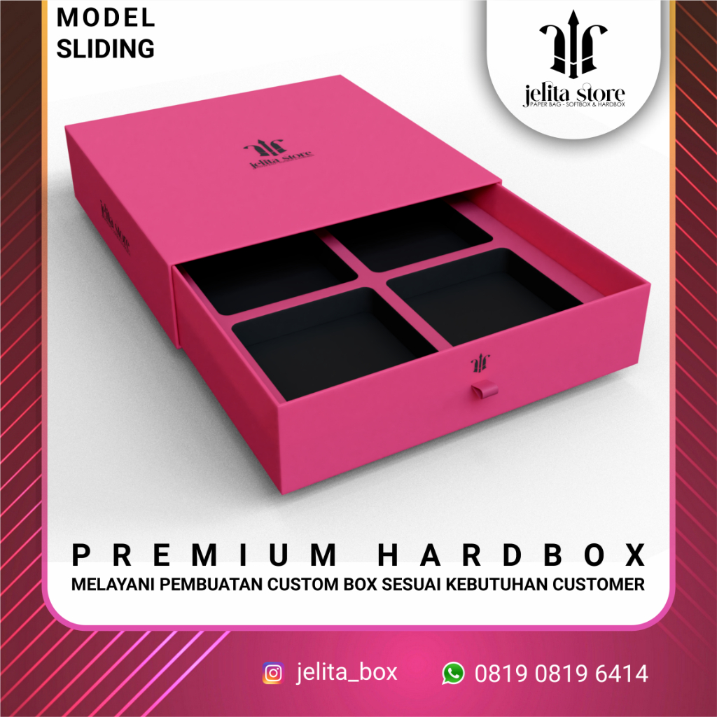 

HARDBOX 25x25x7 CUSTOM - KOTAK BOX - DUS BOX - SLIDING