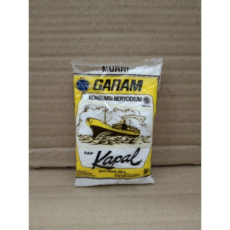 

Garam Kapal 250gr Cap Kapal Garam Beryodium 250 gr