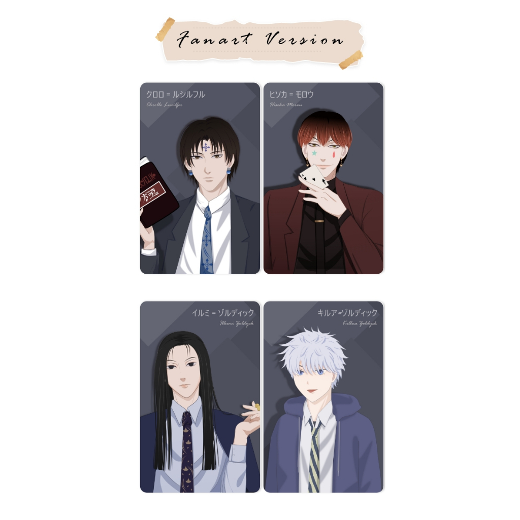 Photocard Anime Hunter x Hunter -  FanArt Killua Chrollo Hisoka Ilumi
