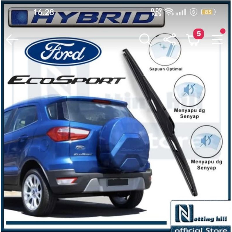Wiper belakang/rear wiper Blade Ford Ecosport