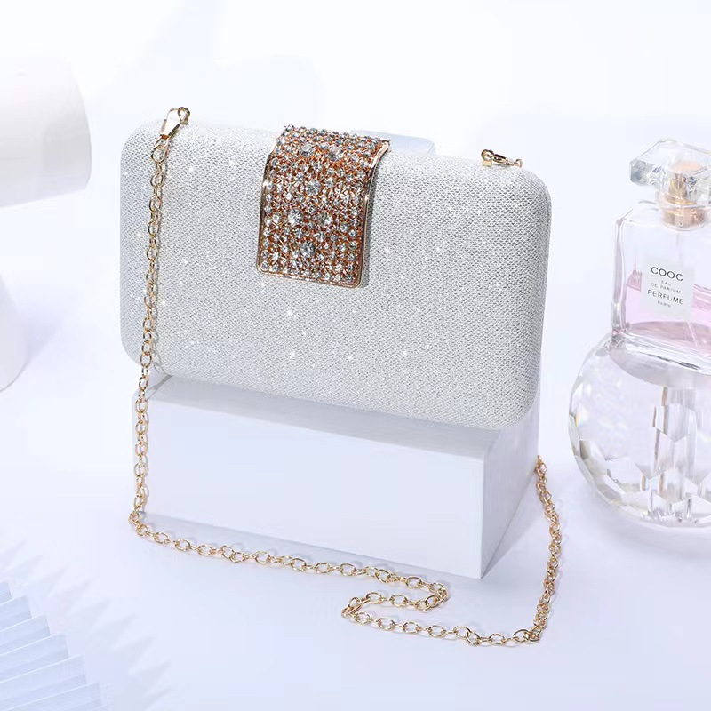 BJ32191 - GOLD/SILVER/CHAMPAGNE/BLACK TAS SLEMPANG JINJING TOTEBAG HANDBAG PESTA CLUTCH MANIK MEWAH BLINK MUTIARA TAS WANITA FASHION IMPORT MODIS ELEGAN TERMURAH TERLARIS TERBARU BAGSTORE JAKARTA TAS BATAM LT2191