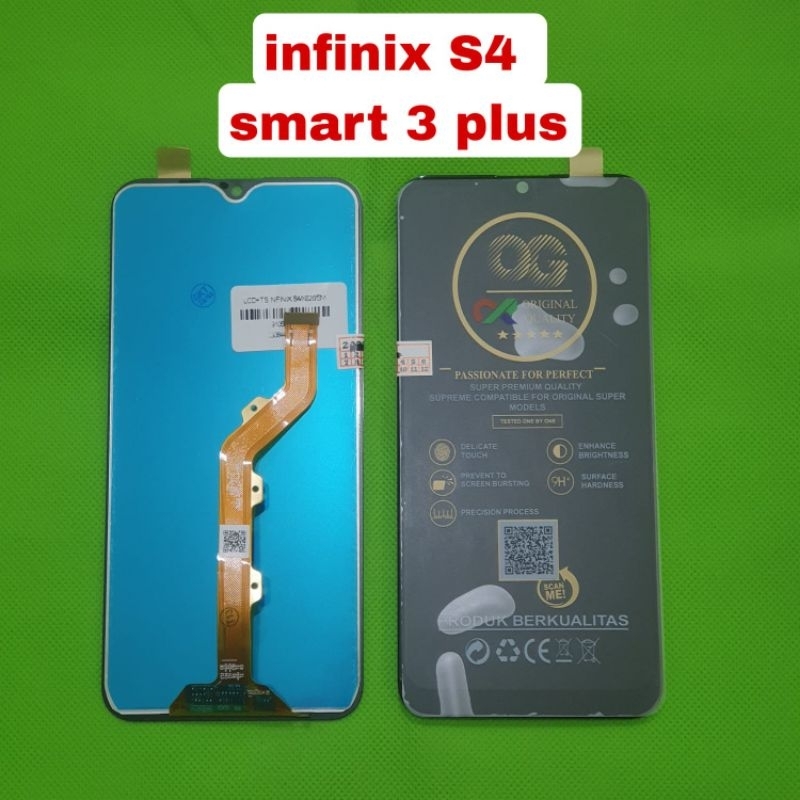 lcd ts touchscreen infinix s4 / smart 3 plus fullset