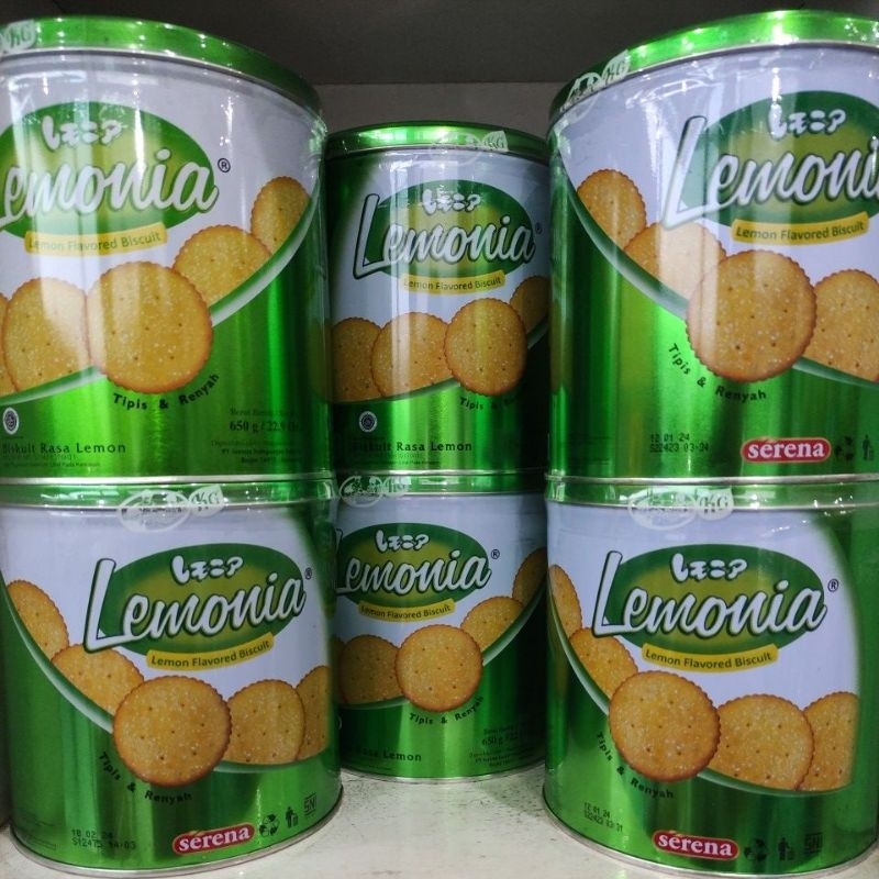 

Nissin Lemonia Biscuits kaleng bulat 650gr 650gram