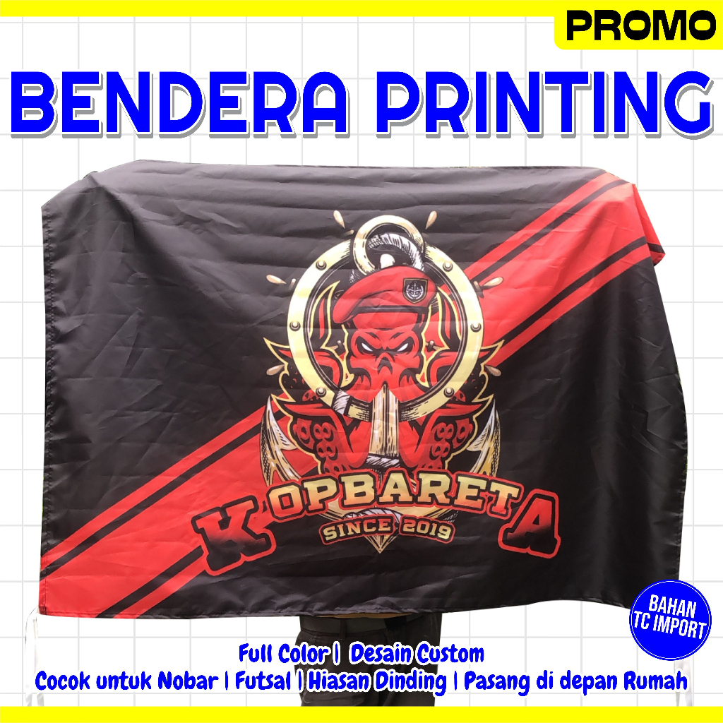 BENDERA KAIN CUSTOM / BENDERA PRINT / BENDERA KOMUNITAS / GIANT FLAG