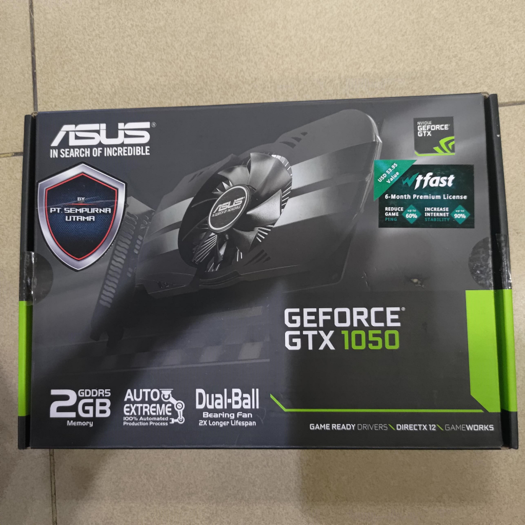 Nvidia Geforce Asus GTX 1050 2GB DDR5 GTX1050 GT GDDR5 VGA