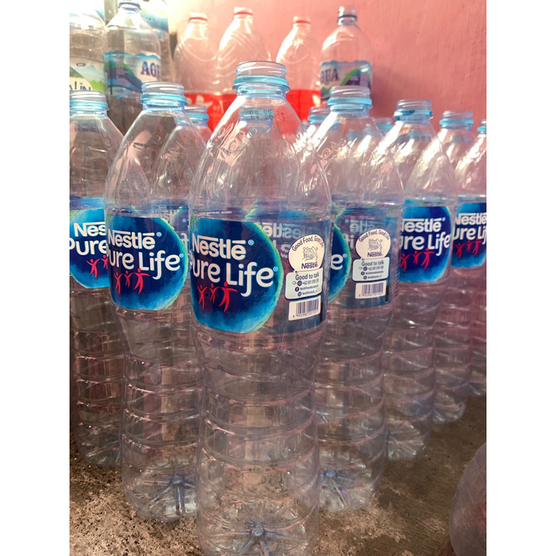 

Botol bekas 1,5 liter (Aqua, Crystaline, Nestle, Vit, Le Minerale)