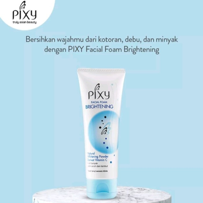 PIXY FACIAL FOAM BRIGHT FACE WASH SABUN CUCI MUKA CLEANSER WAJAH 100GR