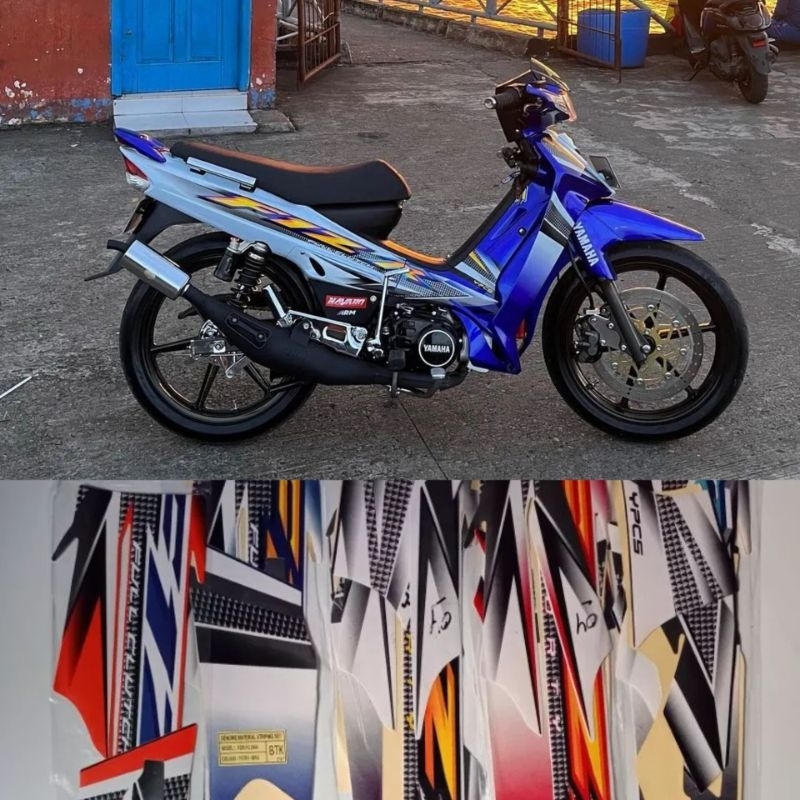 COD Striping ori F1ZR 2004 biru putih full clutch