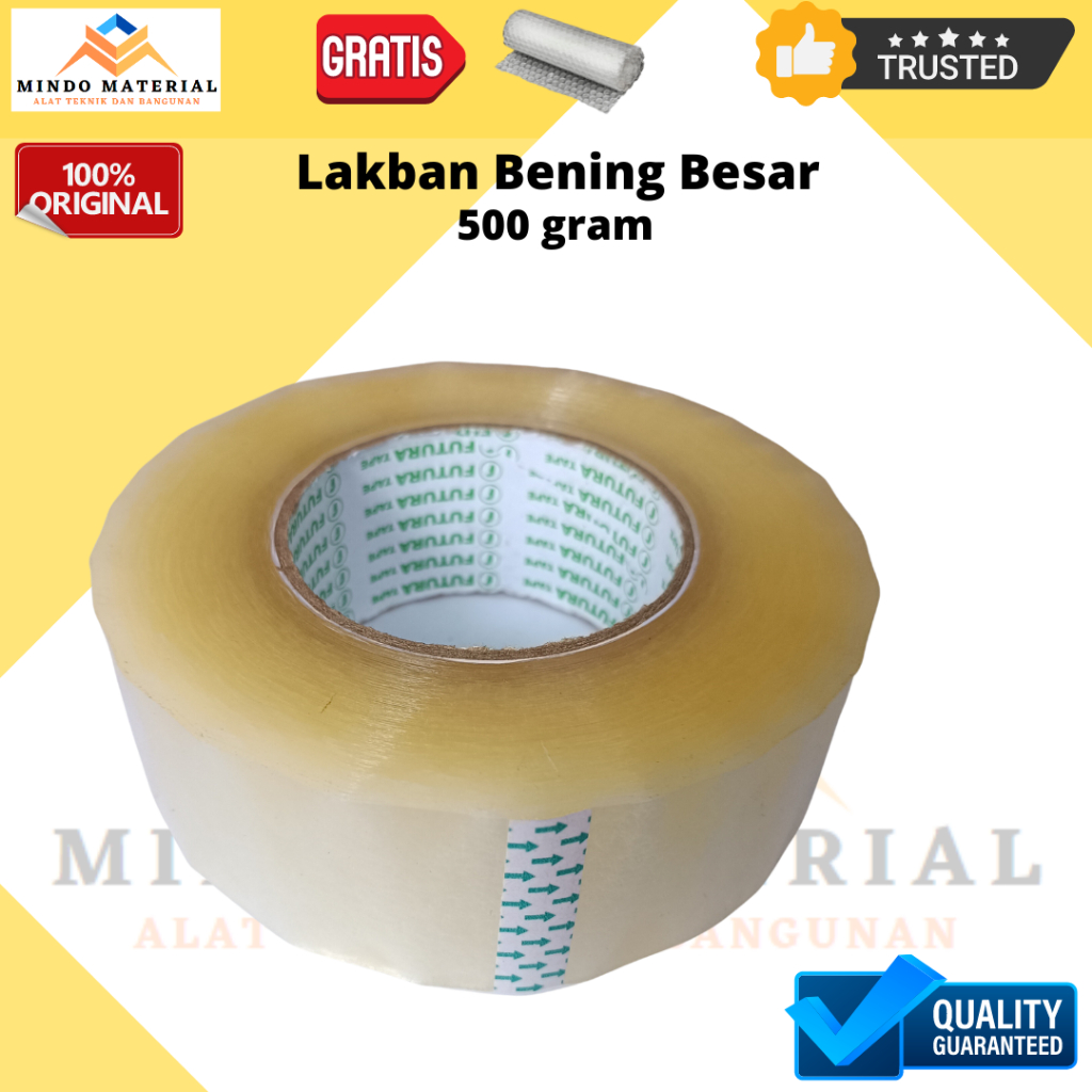 Lakban Bening Jumbo Besar 2 inch 500 yard