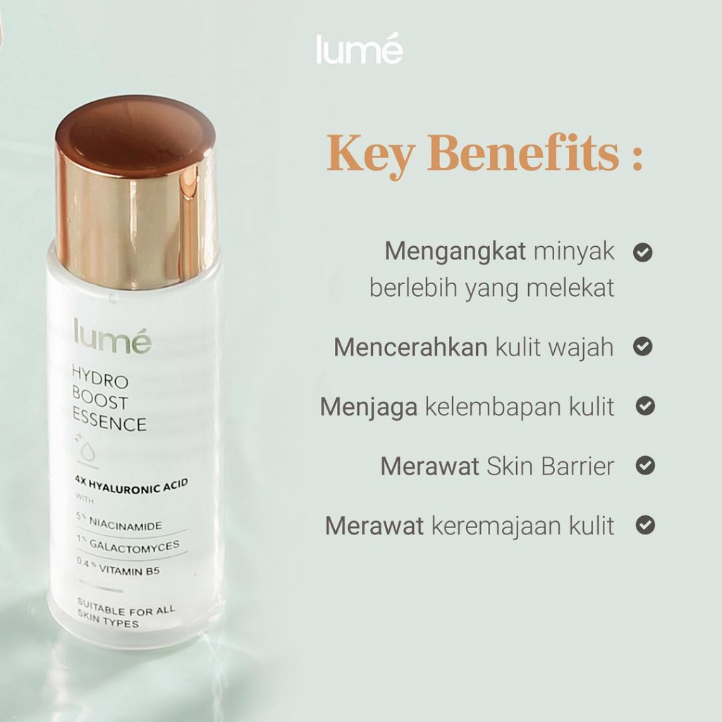 (Free Emas 24K) Paket Bundling LUME Skincare Basic Repair Barrier Set isi 3 pcs BPOM Halal