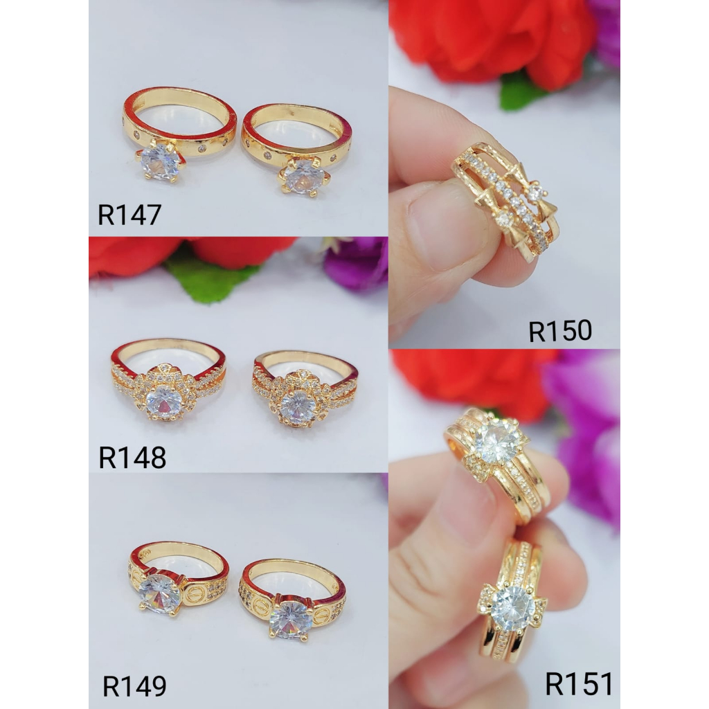 Cincin Xuping Permata Perhiasan Wanita R147 148 149 150