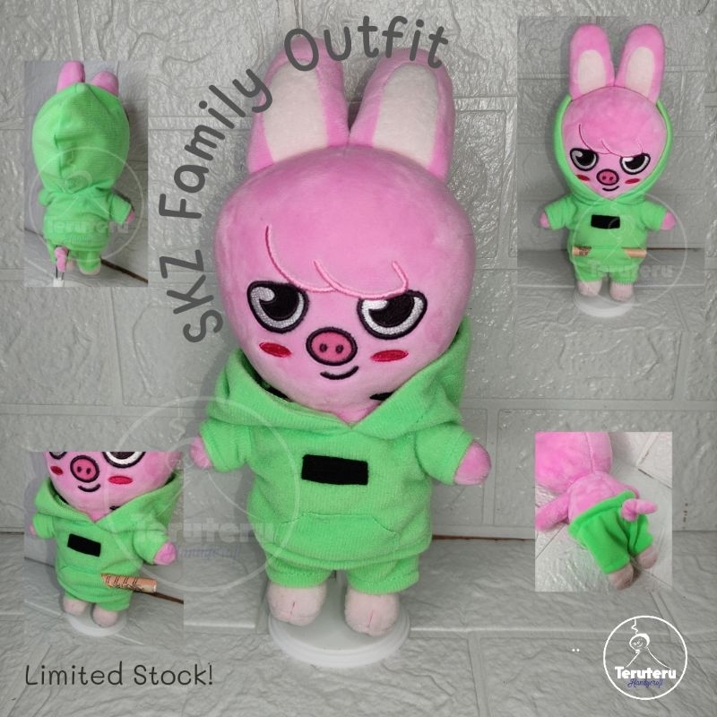 Baju Boneka KPOP Skzoo Costume Kostum Ukuran Ori Mini SKZ Family Bangchan Changbin Dwaekki Wolfchan