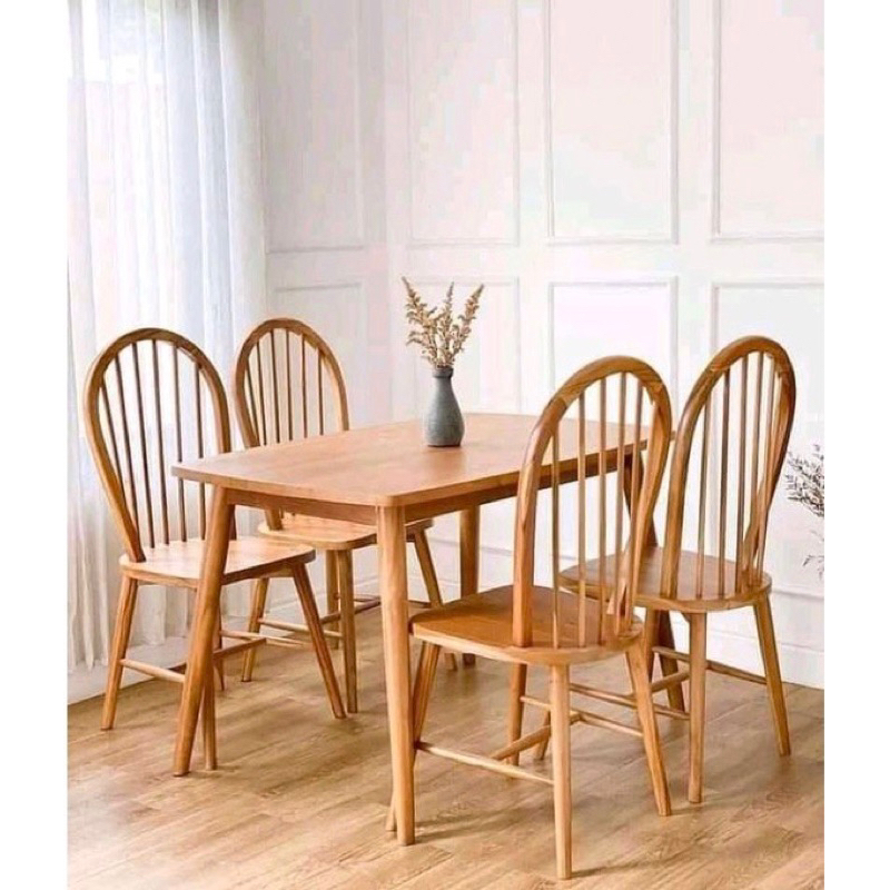 Set Meja Makan Minimalis / Kursi Makan Minimalis/ Set Meja Makan Retro / Set Meja Makan