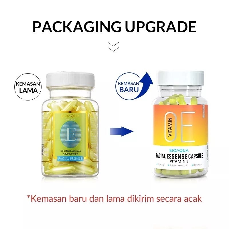 BIOAQUA ORIGINAL VITAMIN E KAPSUL Facial Essence Instant Whitening Kapsul Oil Vitamin Wajah