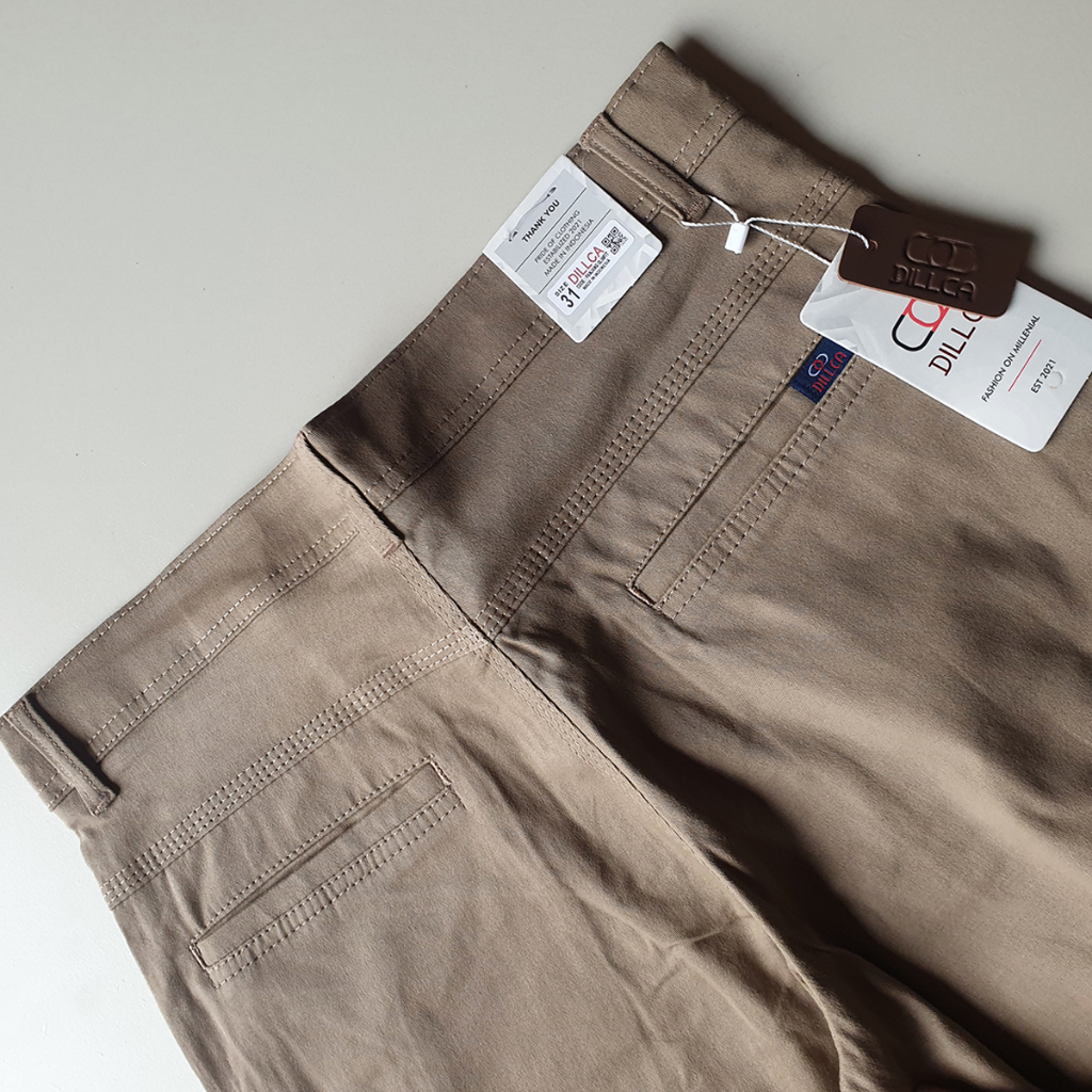 DILLCA - Chinos panjang pria streach melar premium super grade A