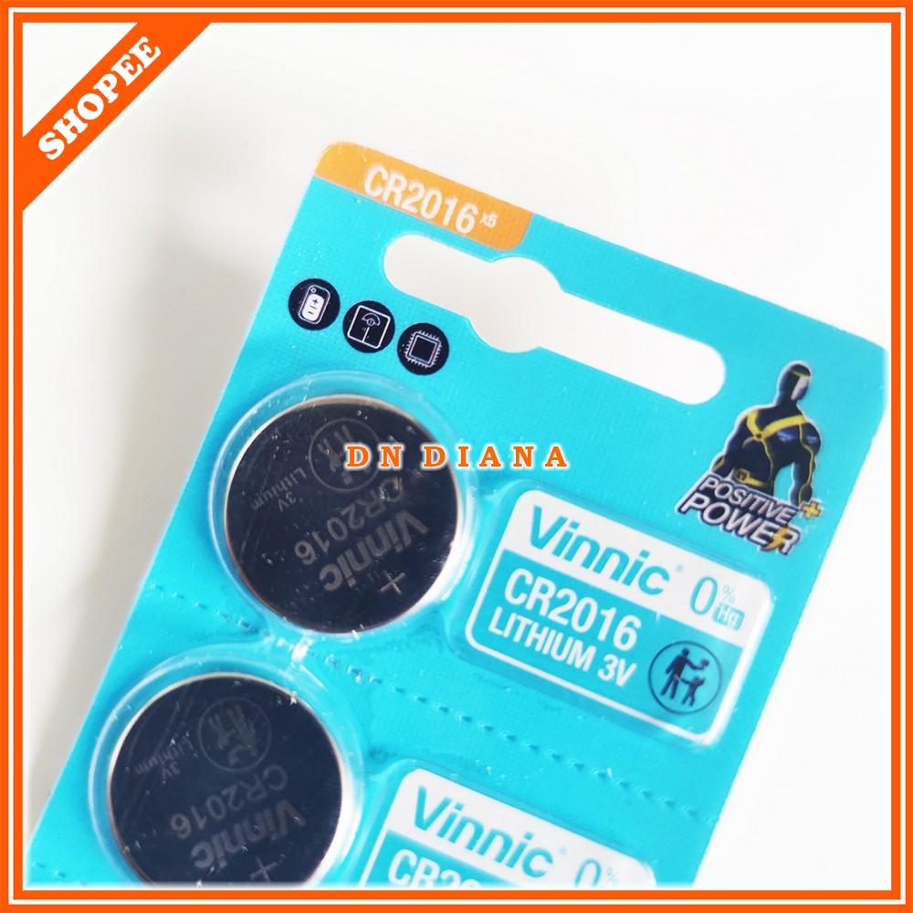baterai vinnic CR2016 batrai CR-2016 batre CR 2016 lithium 3V