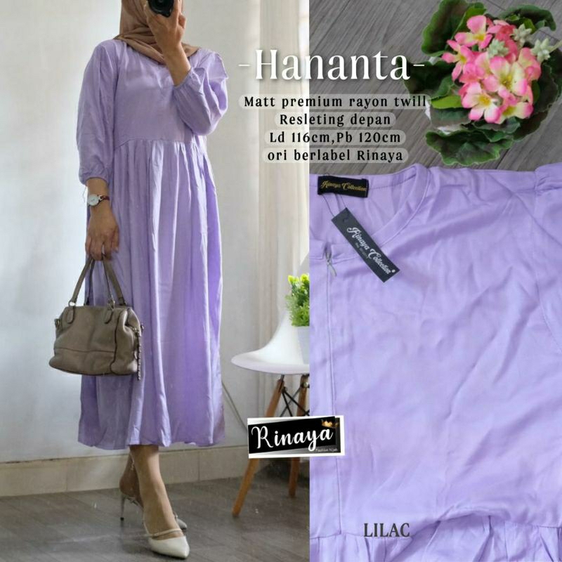 rayon twil hanata midi dress