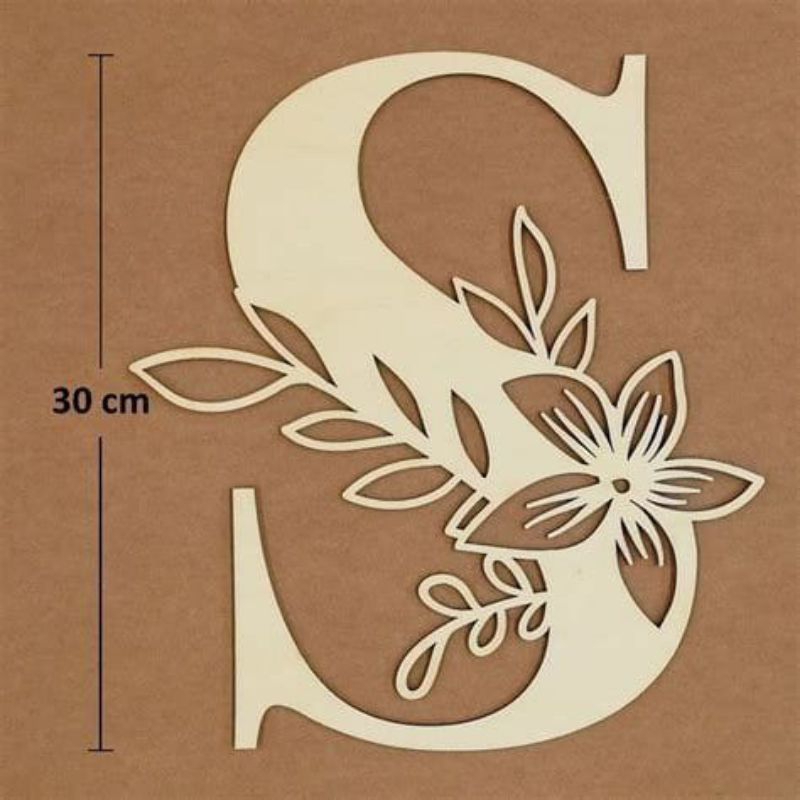 Huruf Backdrop huruf Dekorasi Kertas/Karton Spot light ukuran 30cm