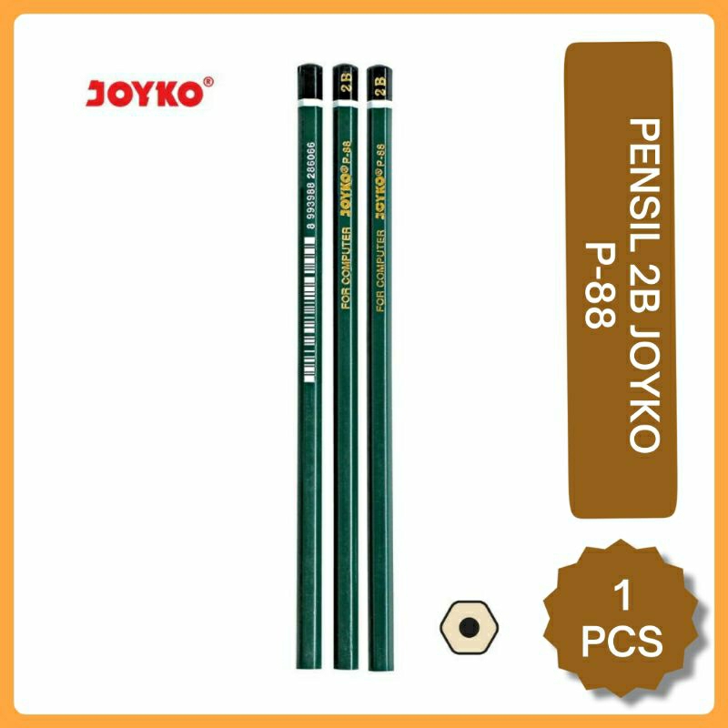 

(1 PCS) Pensil Joyko 2B P-88 / Pensil 2B For Komputer / Pensil 2B Joyko Untuk Ujian Scan Komputer / Pensil 2B Joyko