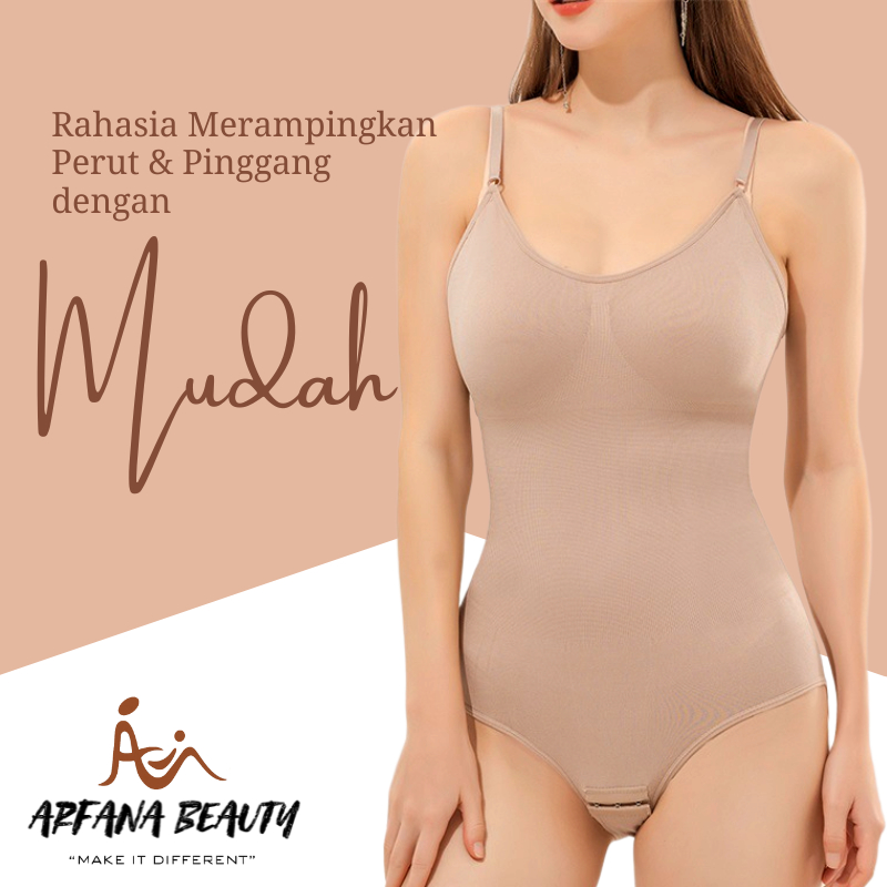 Korset Pelangsing Pakaian Dalam Wanita Bodysuit Jumsuit Lingerie Sexy Pengecil Perut Buncit Pakaian Dalam Wanita Sexy Tanktop Baju Badan Seamless Full Bodysuit Big Size Shapwear Pembentuk Badan Original Premium