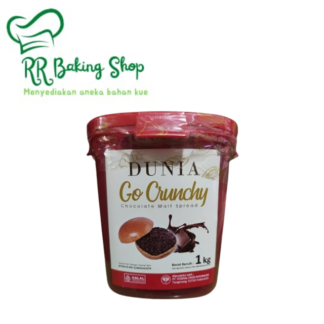 Dunia GO Crunchy Chocolate Malt 1kg - Dunia Go spread Crunchy Chocolate Malt 1 kg